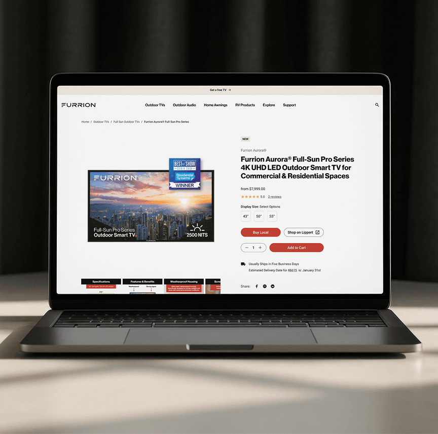 Furrion desktop straight