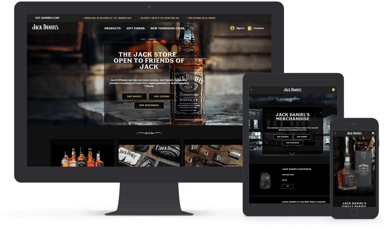 Vaimo & Jack Daniels Magento eCommerce site