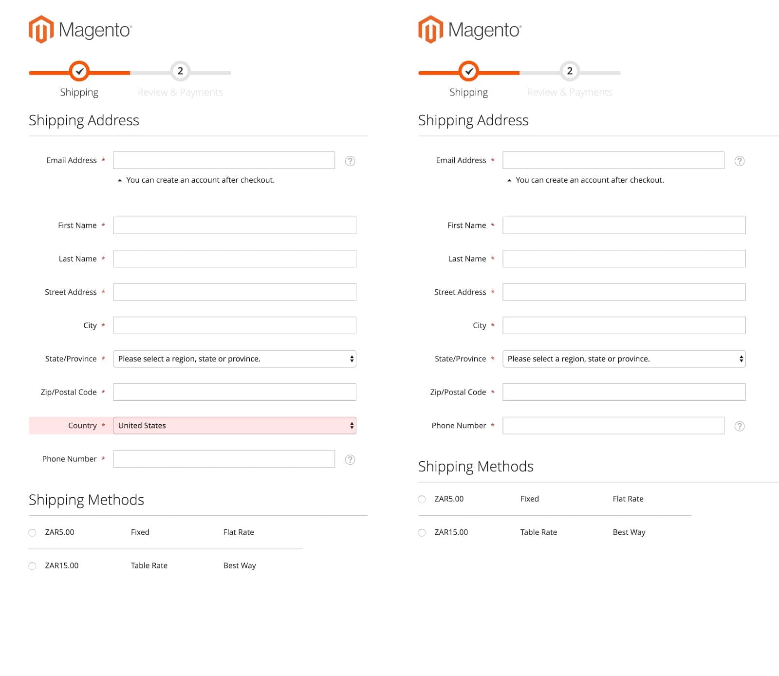 Checkout conversion optimisation