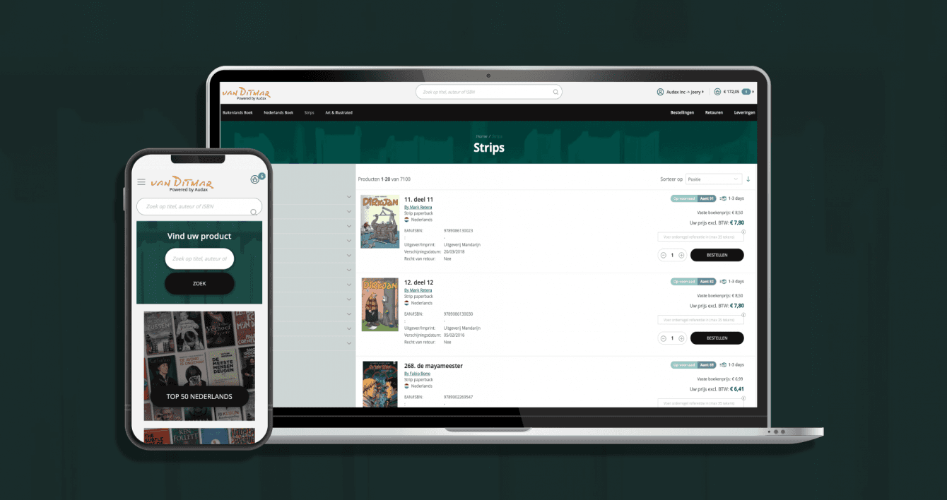 Audax site on macbook and iphone