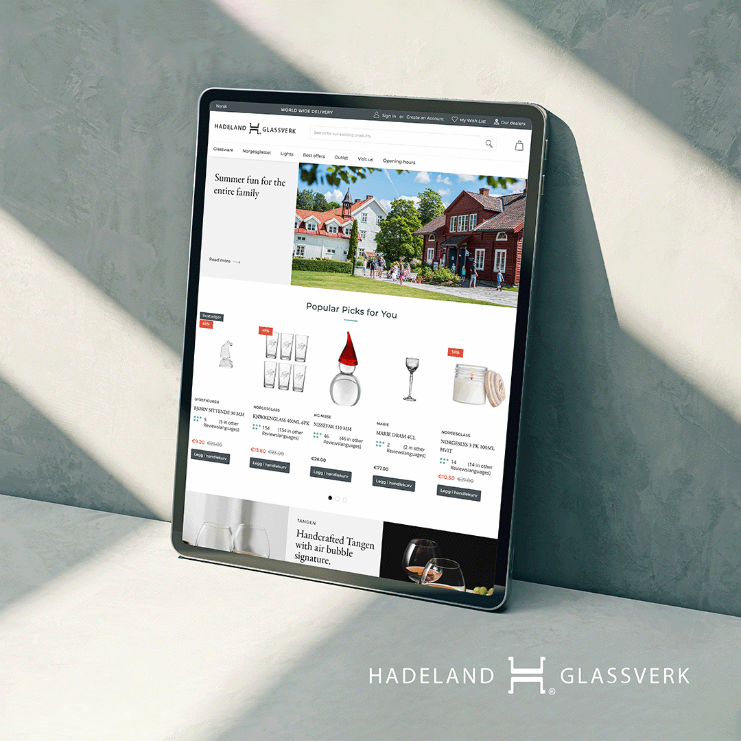 Porsgrund Site on the ipad