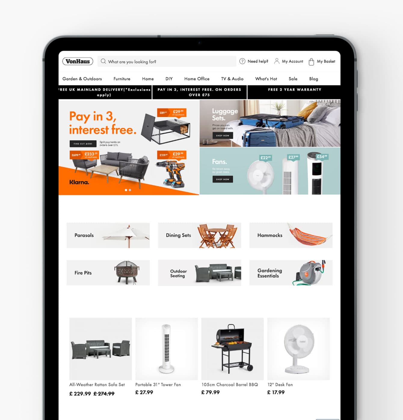 DOMU Site on the ipad