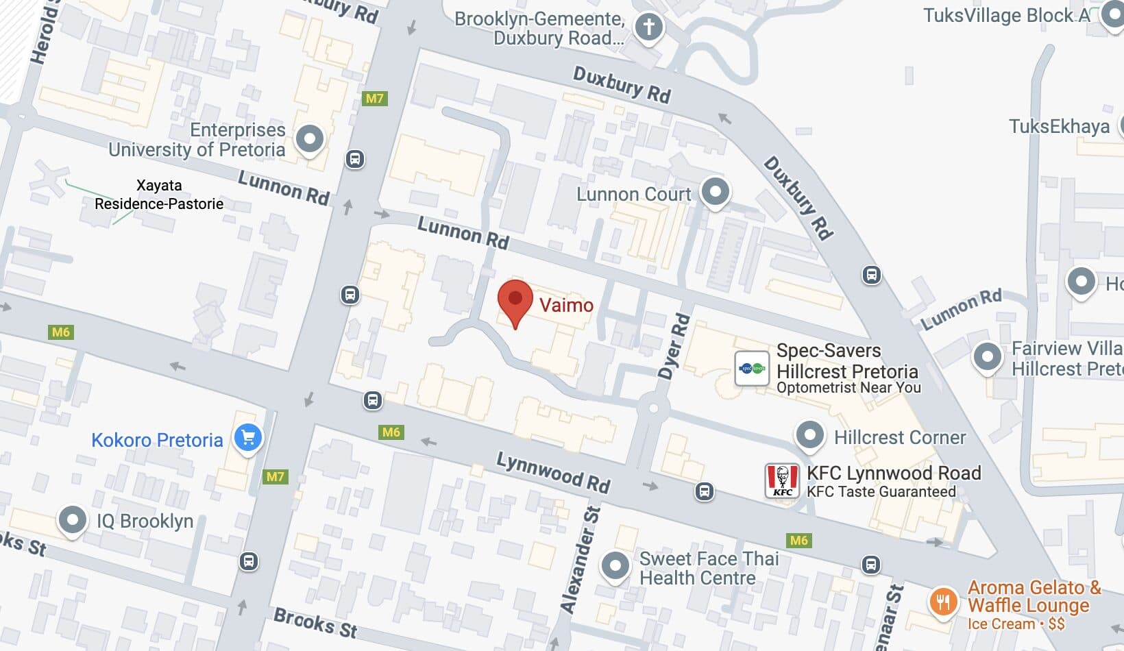 Pretoria Location Address Image