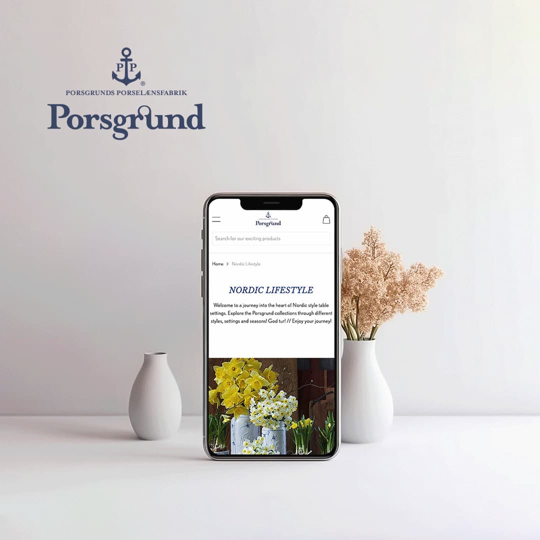 Porsgrund Site on the iphone