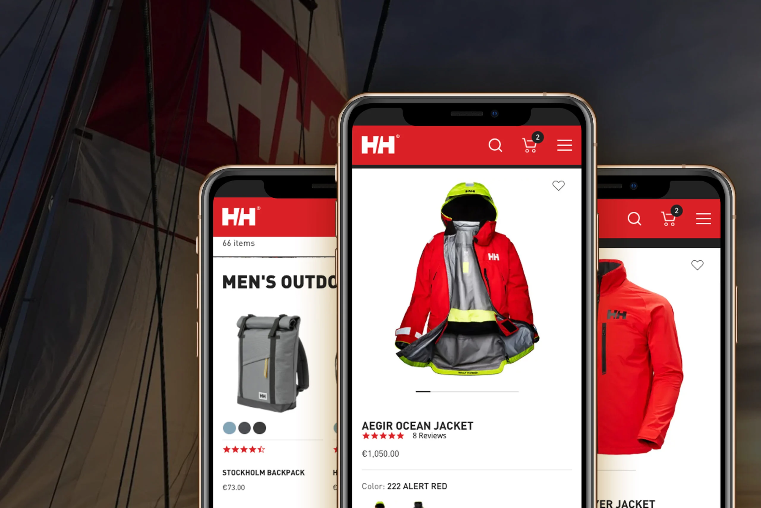 Helly Hansen site on iphones