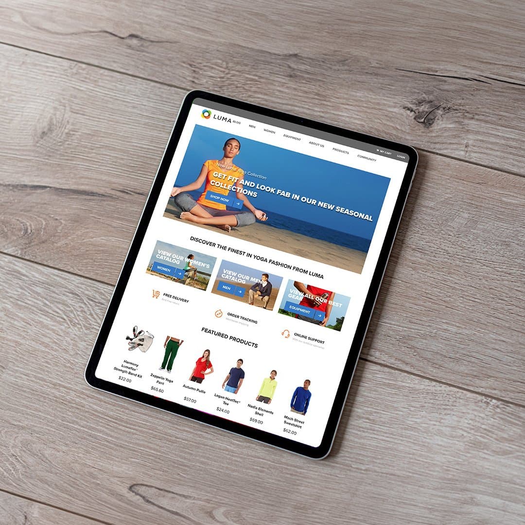 image of luma platform on tablet