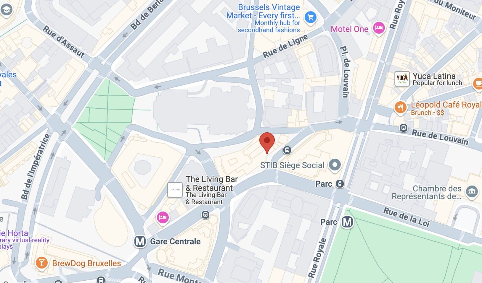 Brussels Location Address Image