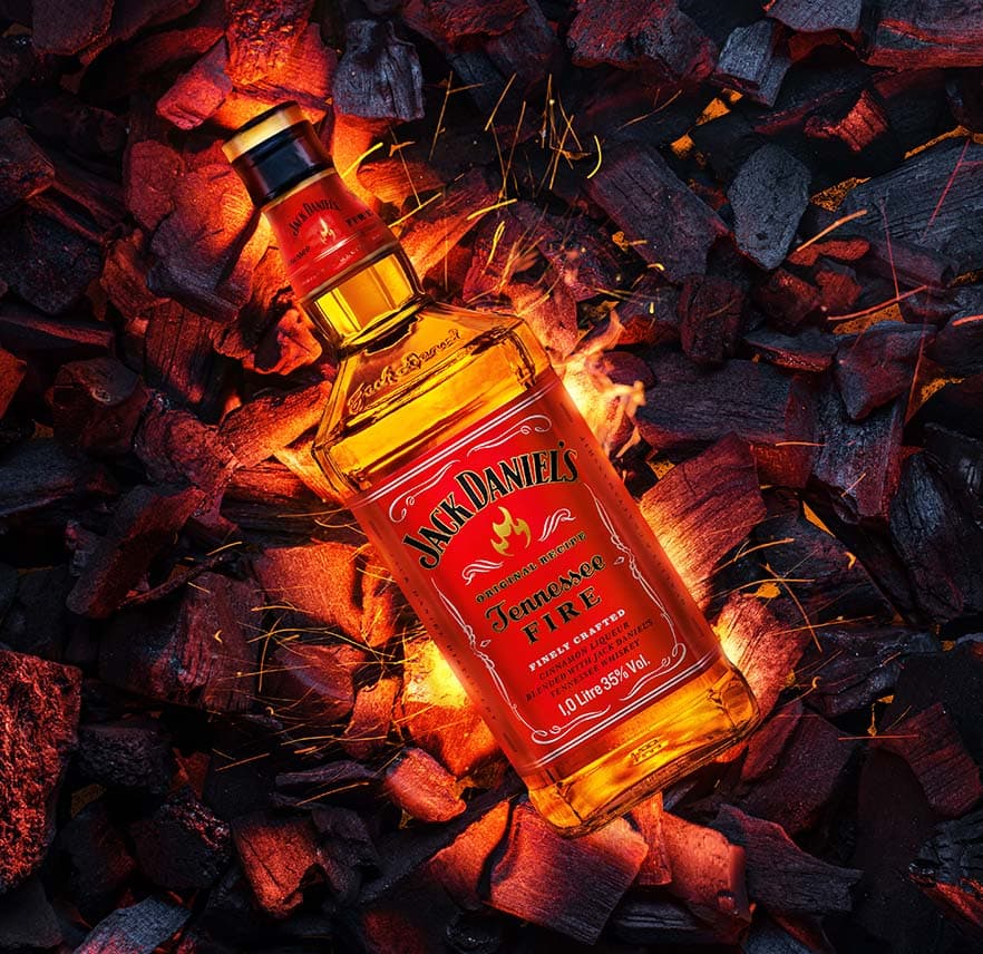 jack daniels fire bottle