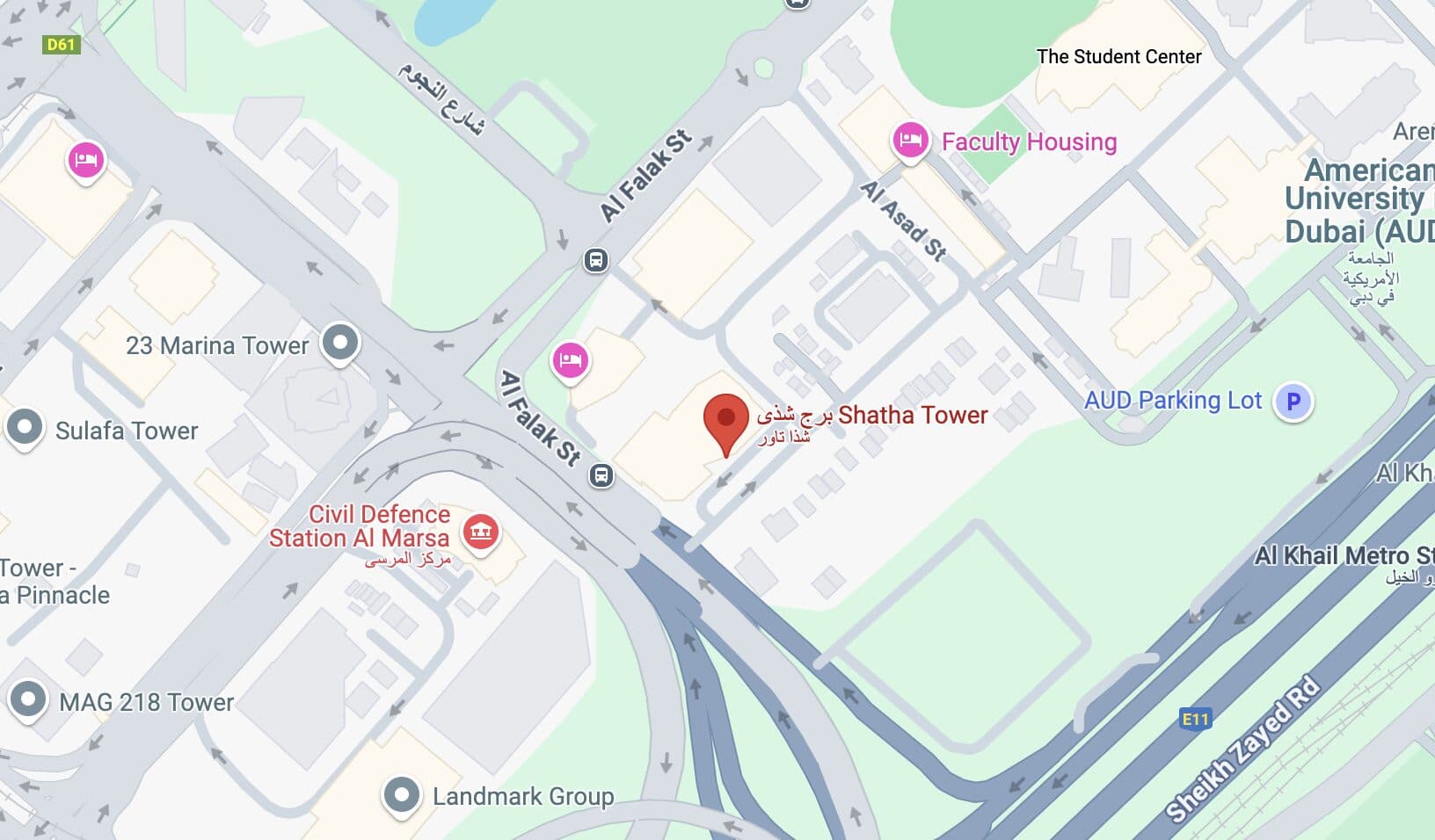 Dubai Location Address Image