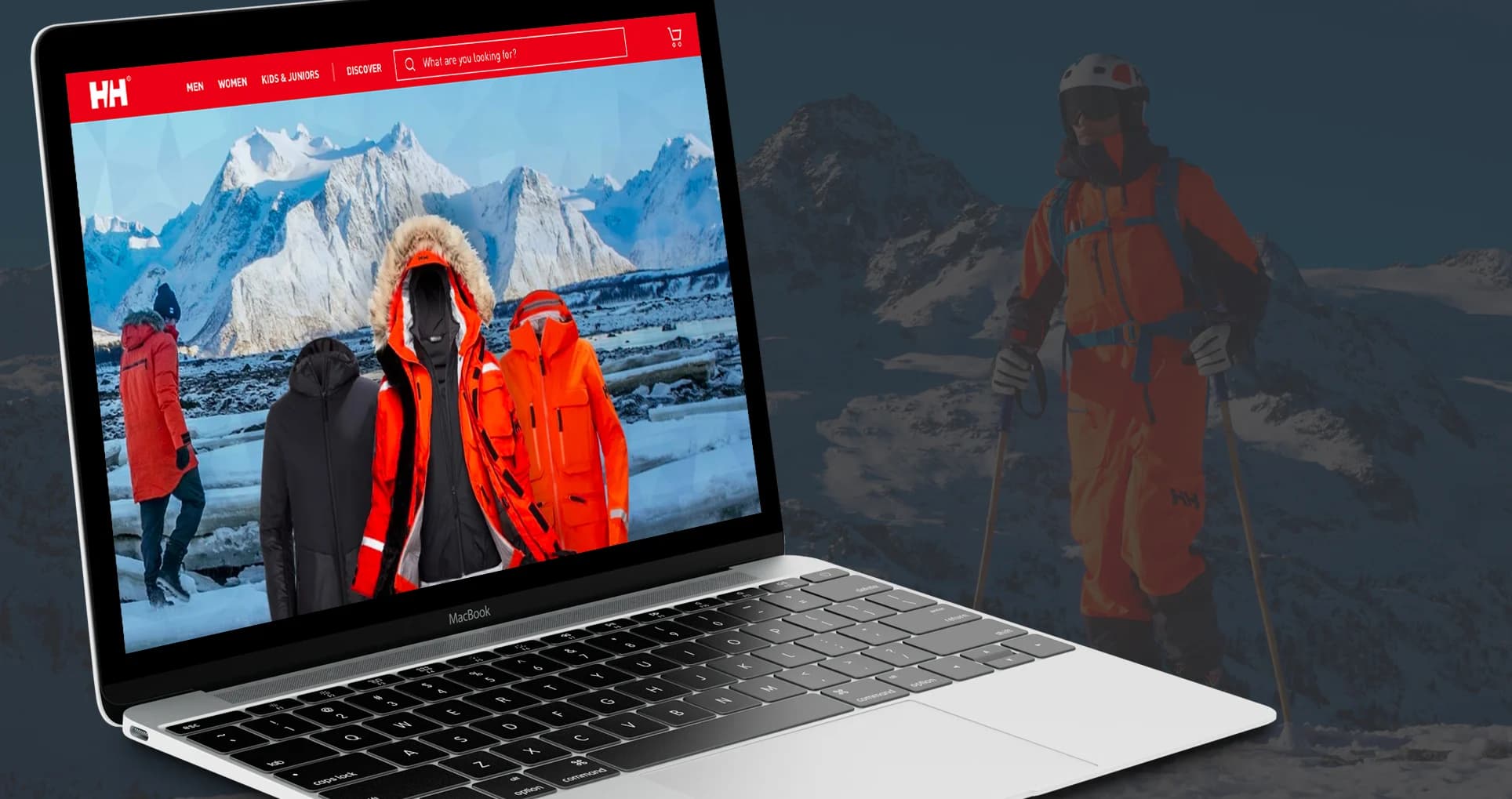 Helly Hansen site on macbook